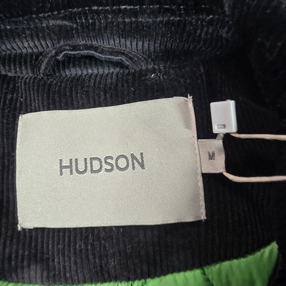 Hudson Varsity Jacket Men Medium Black Corduroy College Free Thinkers HM-170 NEW - Picture 10 of 14